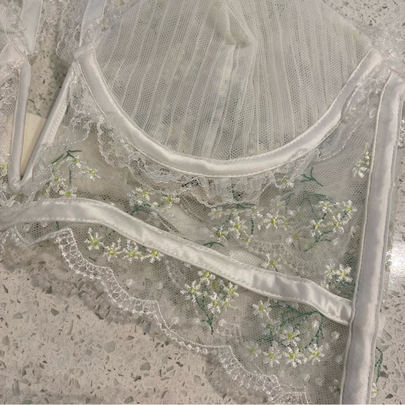 For Love & Lemons Baby’s Breath Bustier & Thong Set - Picture 3 of 5